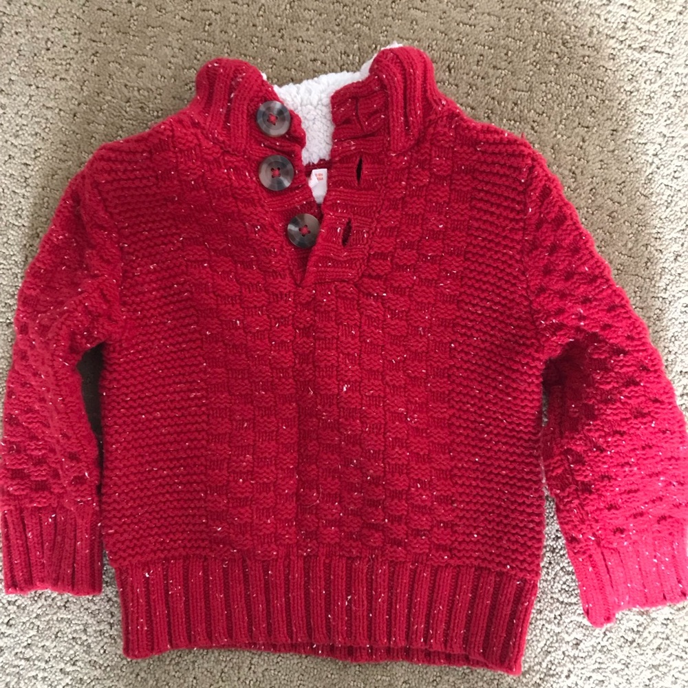 Cable Knit Sherpa Neck Cat & Jack Sweater